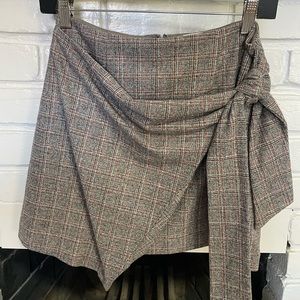 Aritzia Wilfred Wool wrap front mini-skirt